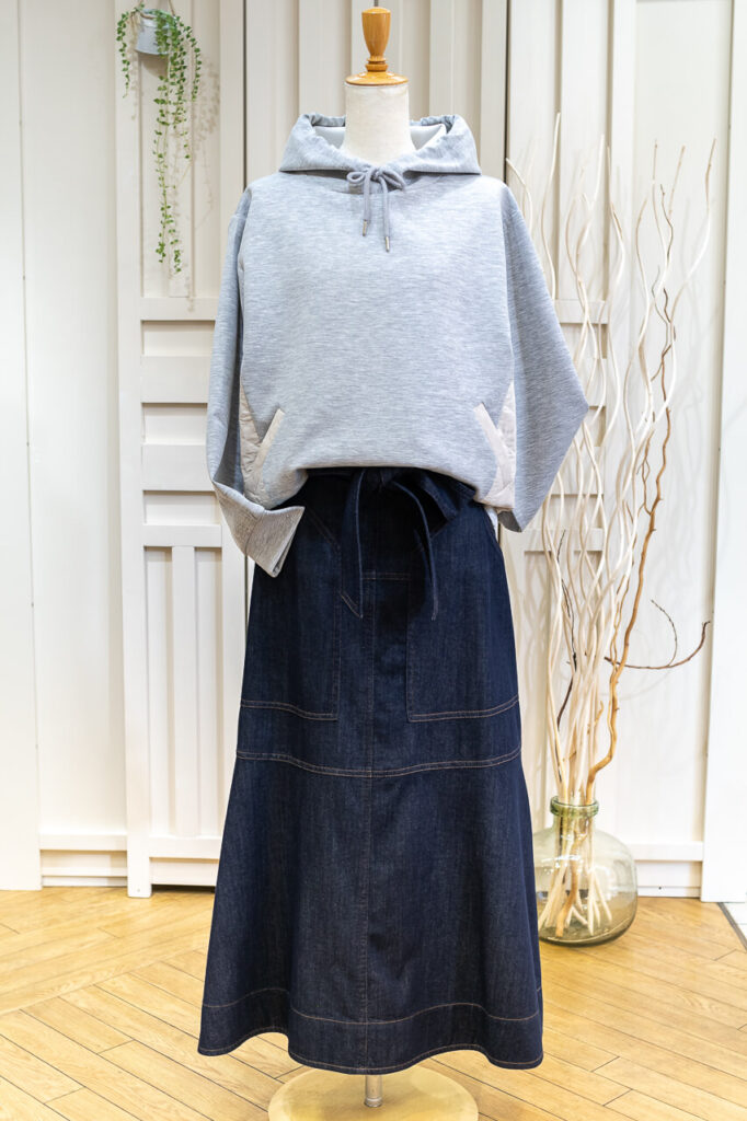 6,699円Apaiser lame（アぺゼラム）デニム風フレアースカート